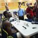 Michigan junior Tim Hardaway Jr. speaks with the press during media day at the Player Development Center on Wednesday. Melanie Maxwell I AnnArbor.com